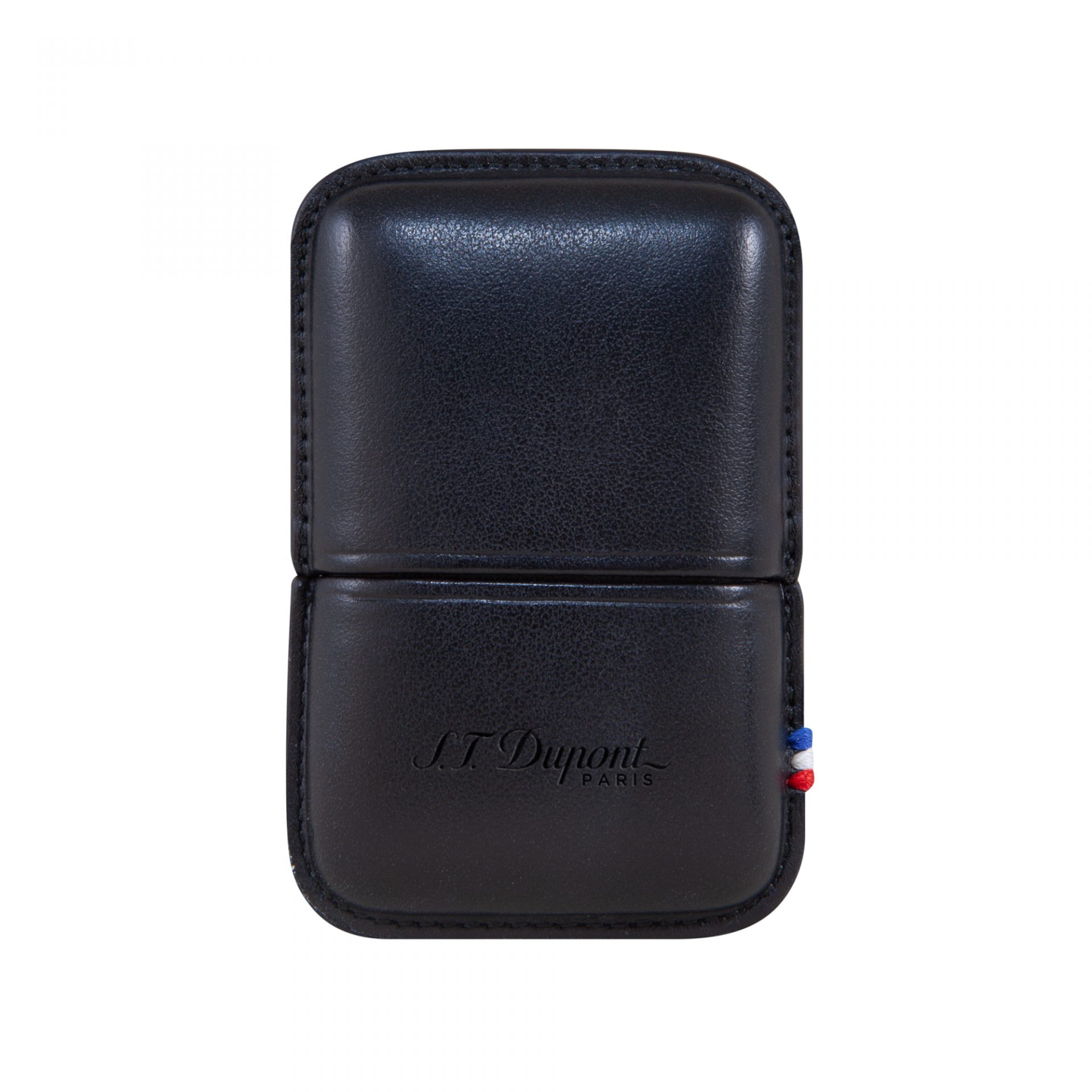 Lighter Case Black Leather W. Curtis Draper Tobacconist