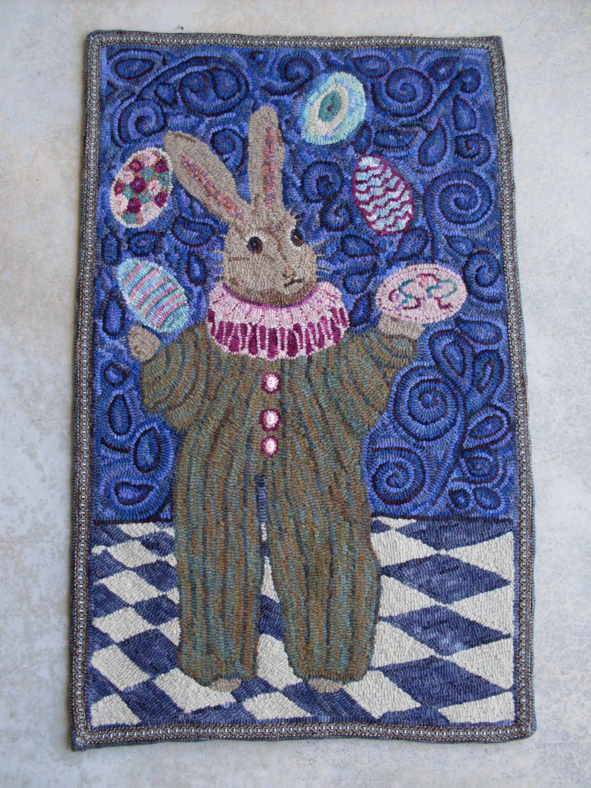 Rabbit Redux, 24″ x 39″, A Sharon Smith Pattern W. Cushing & Co