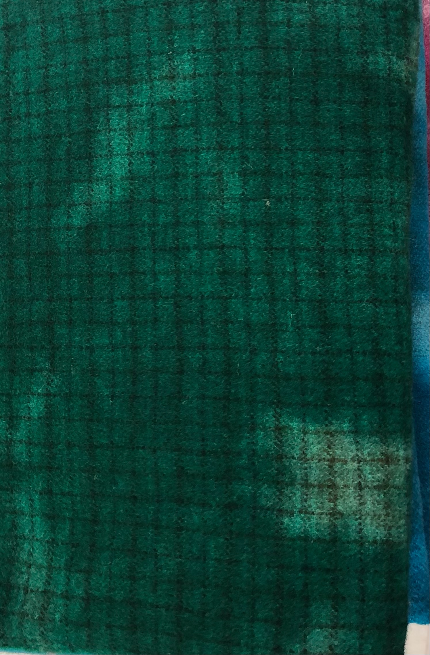 Hand Dyed Wool Green Shutter, Part of our New and Improved Vintage