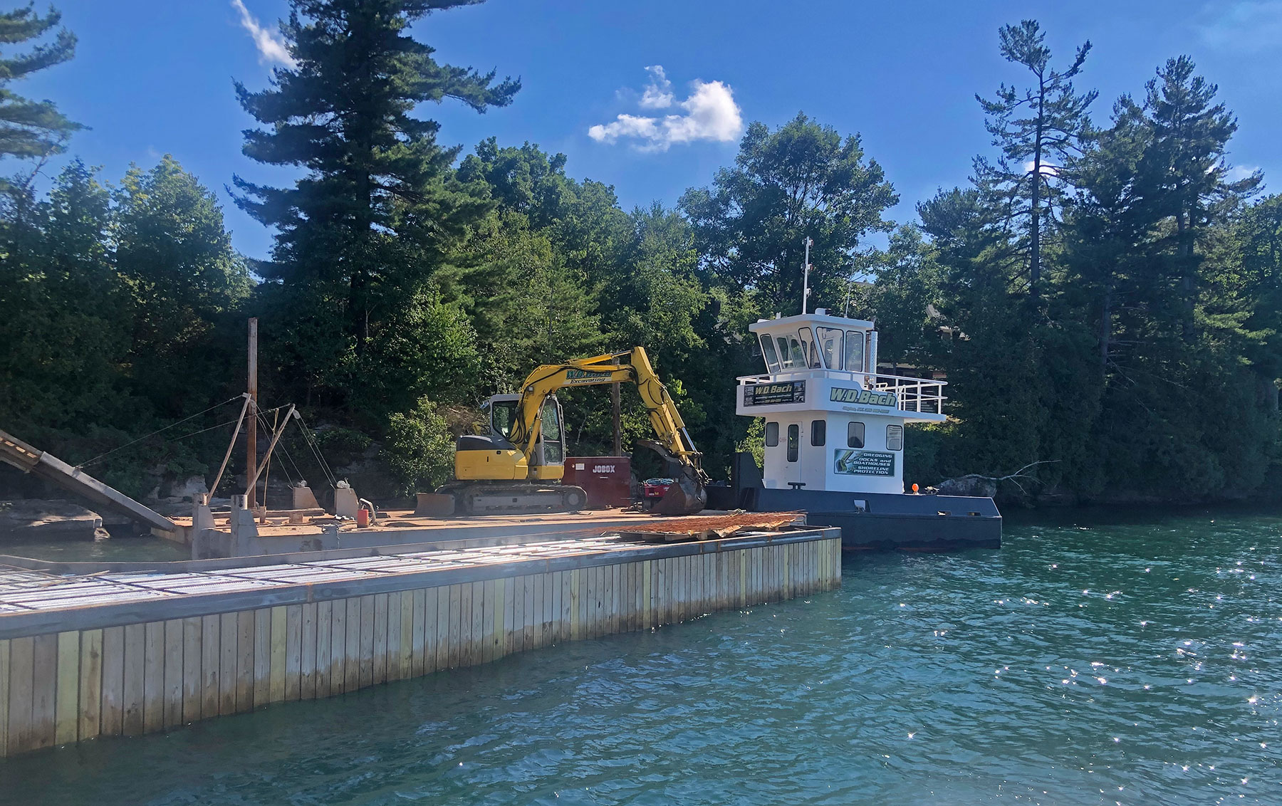 Dock Project, Round Island, Clayton