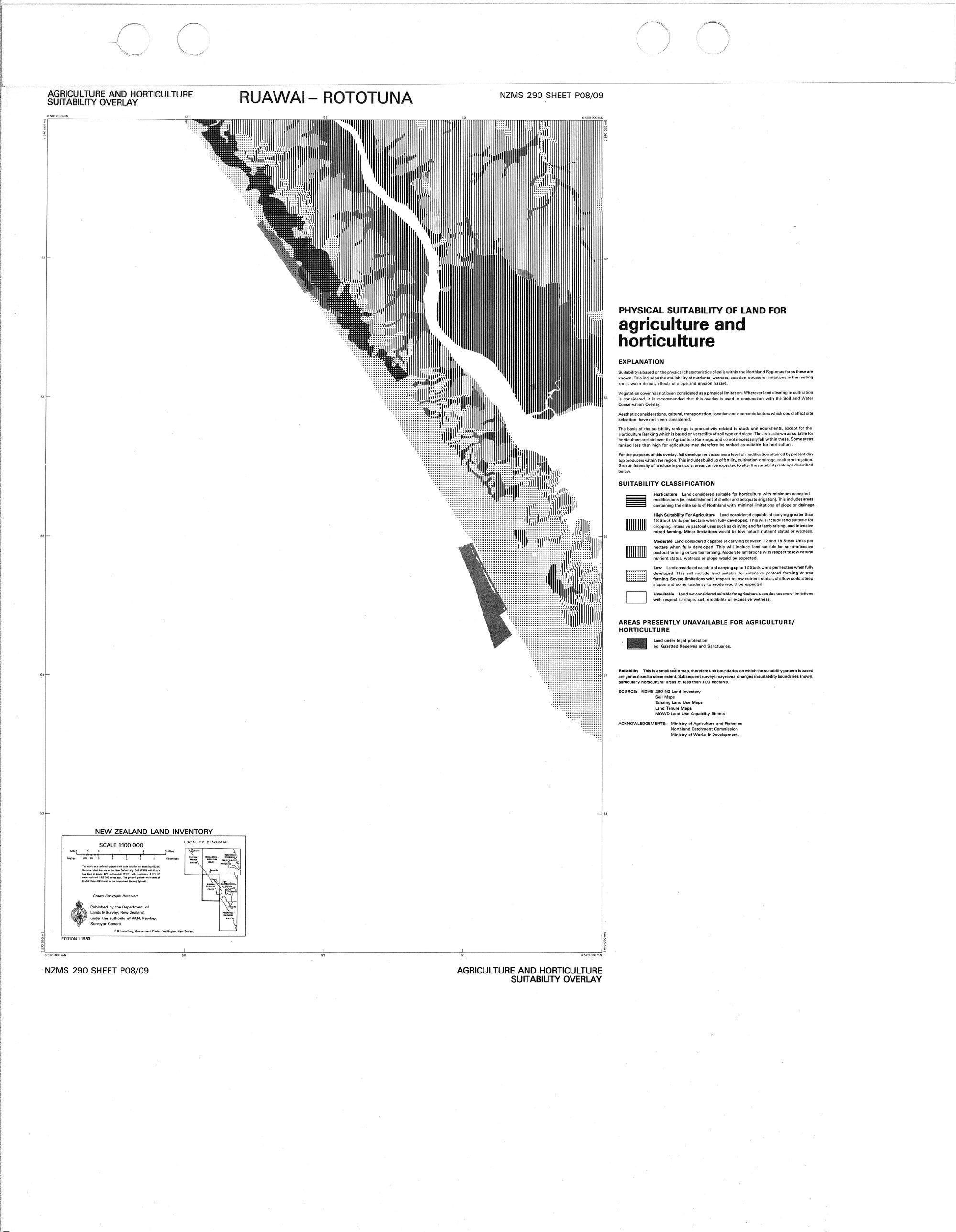 New Zealand Land Inventory RuawaiRototuna Agriculture and