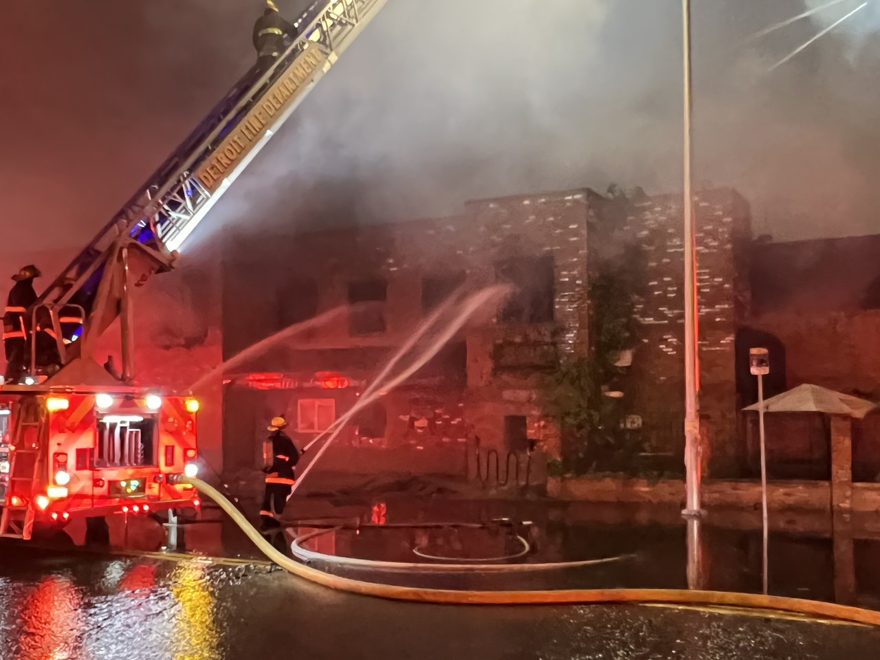 Fire destroys Traffic Jam & Snug WDET 101.9 FM