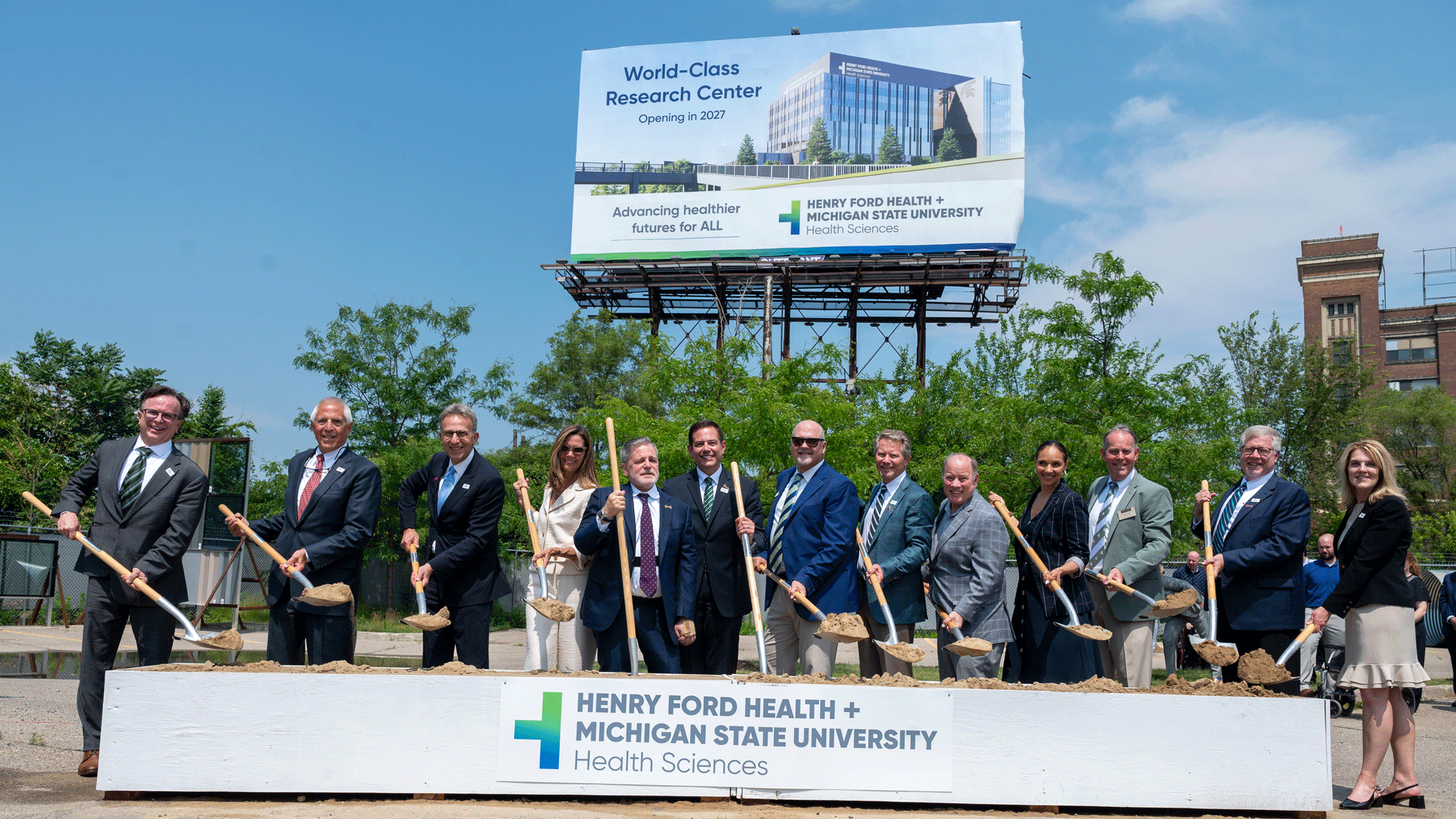Henry Ford, MSU break ground on new research facility in Detroit WDET 101.9 FM