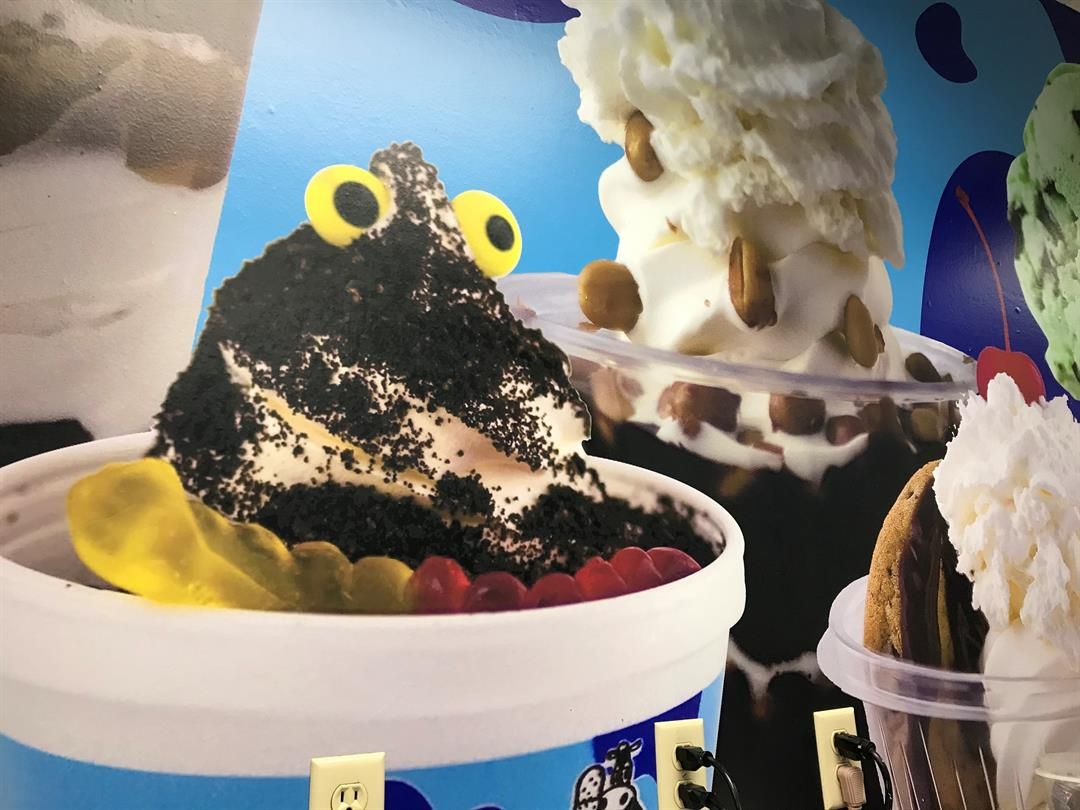 Zesto getting ready for National Ice Cream Day Morning