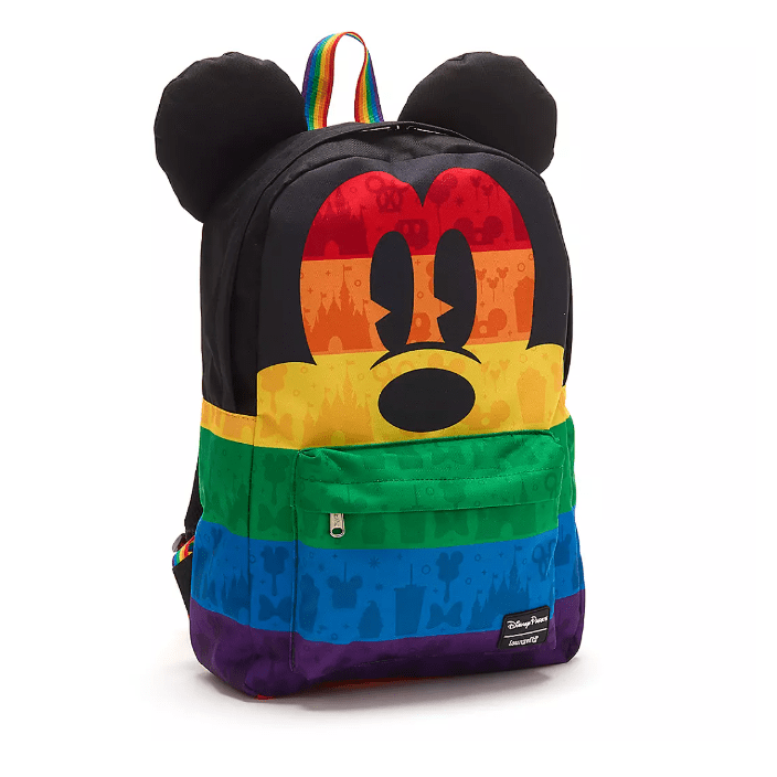 SHOP New Disney Rainbow Collection Mickey Loungefly Backpack and Dog