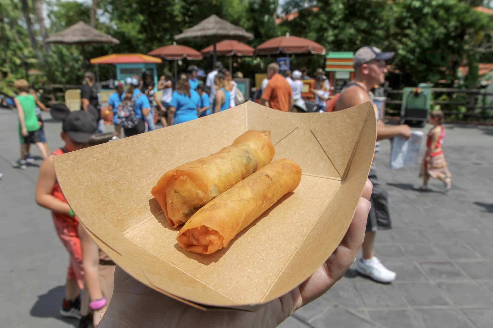 REVIEW Cheeseburger Spring Rolls Return to Adventureland at Magic