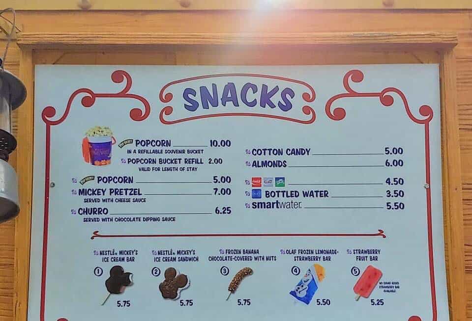 Disneyland Paris Food Prices