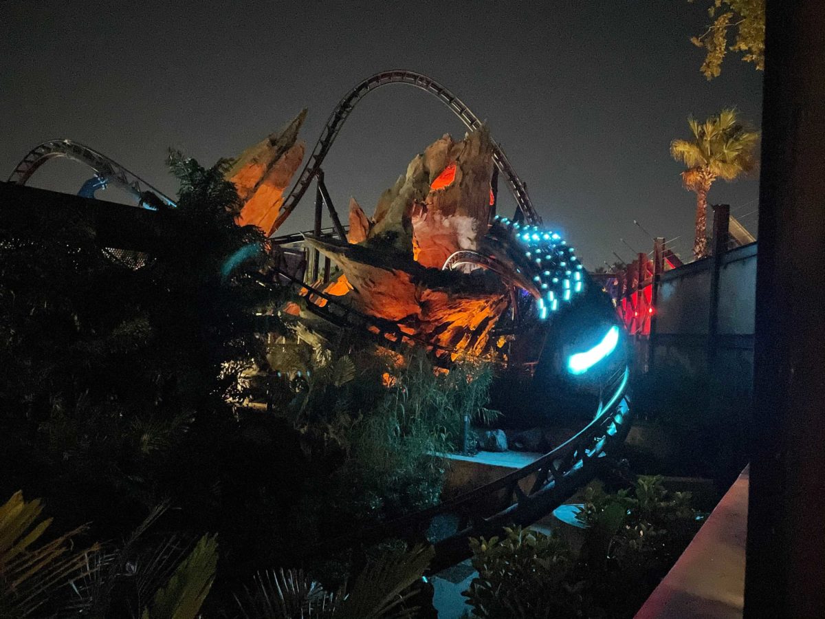 PHOTOS Jurassic World VelociCoaster Lights Up the Night at Universal's