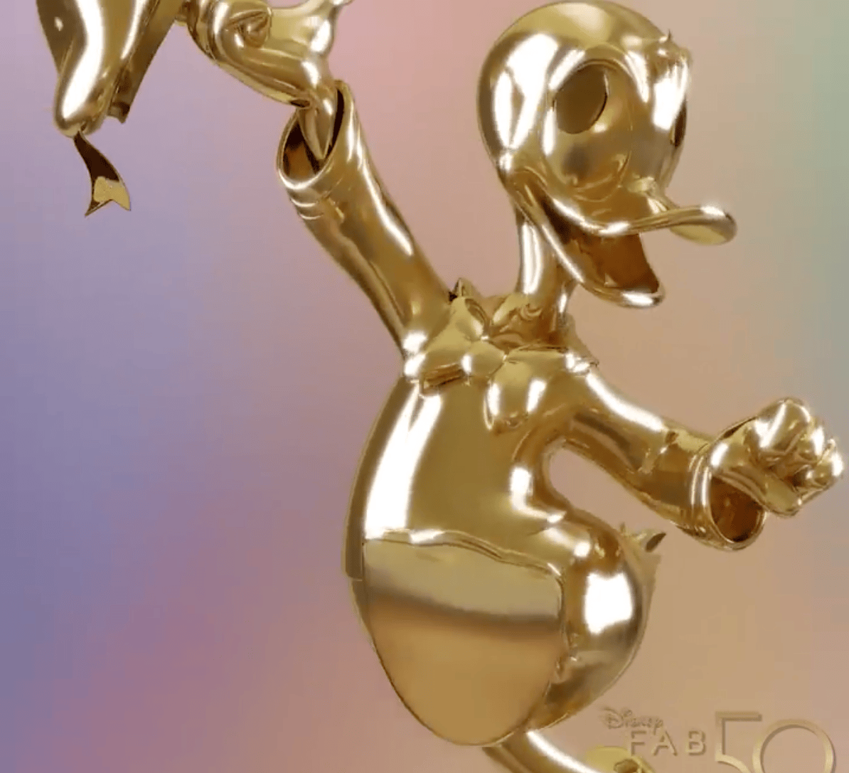 Donald Duck Gold Statue Coming to Magic Kingdom In "Disney Fab 50
