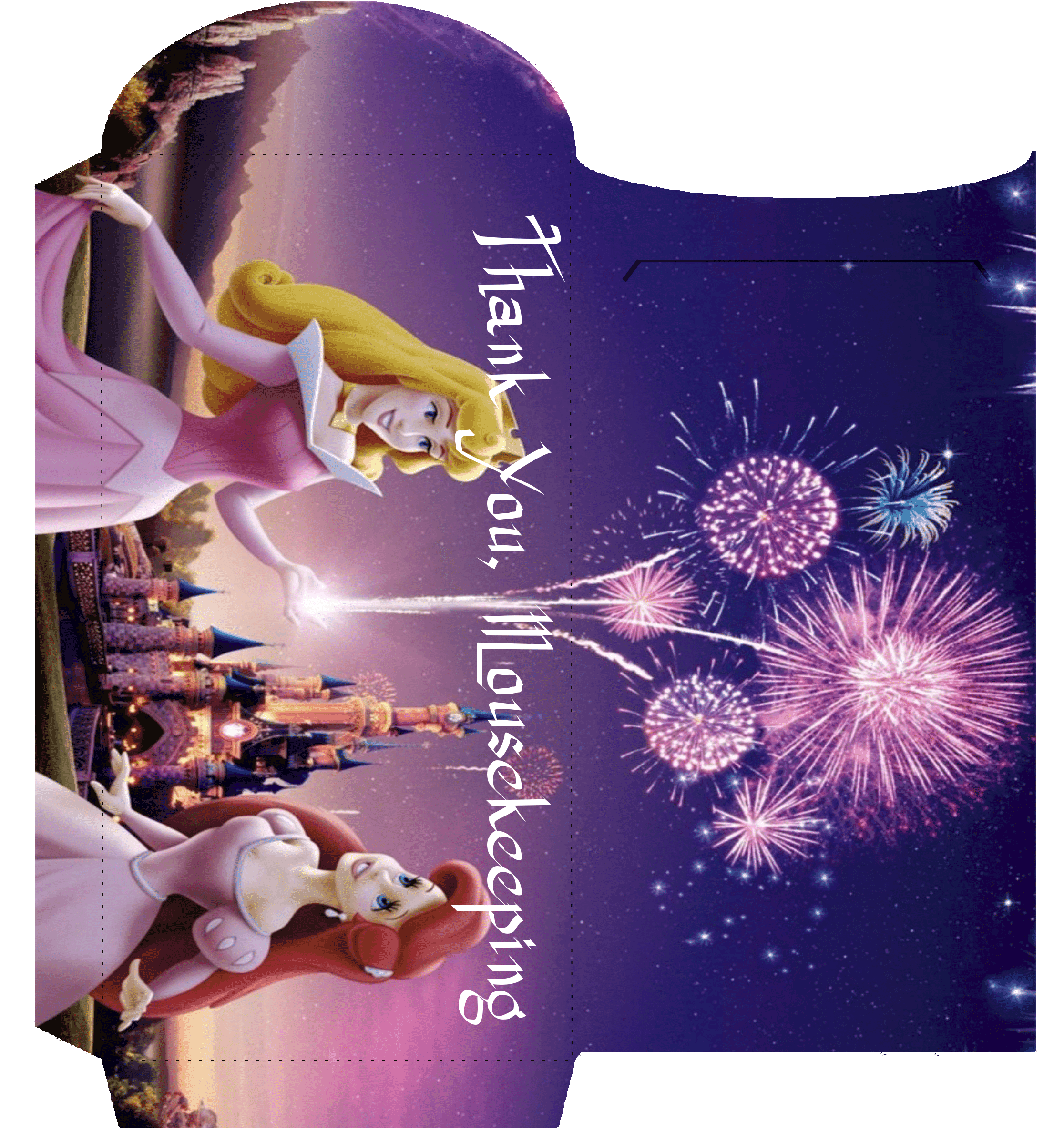 Printable, customizable (and cute!) Mousekeeping tip envelopes