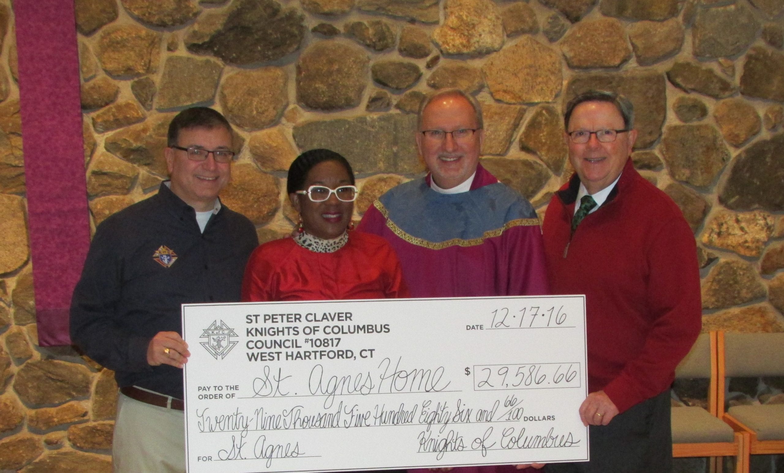 Knights of Columbus Raise 200,000 for St. Agnes Home in West Hartford WeHa West Hartford News