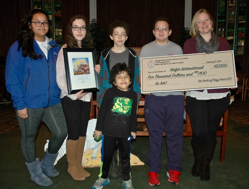 Flagg Road UCC Youths Raise 5,000 for an Ark for the Heifer Project