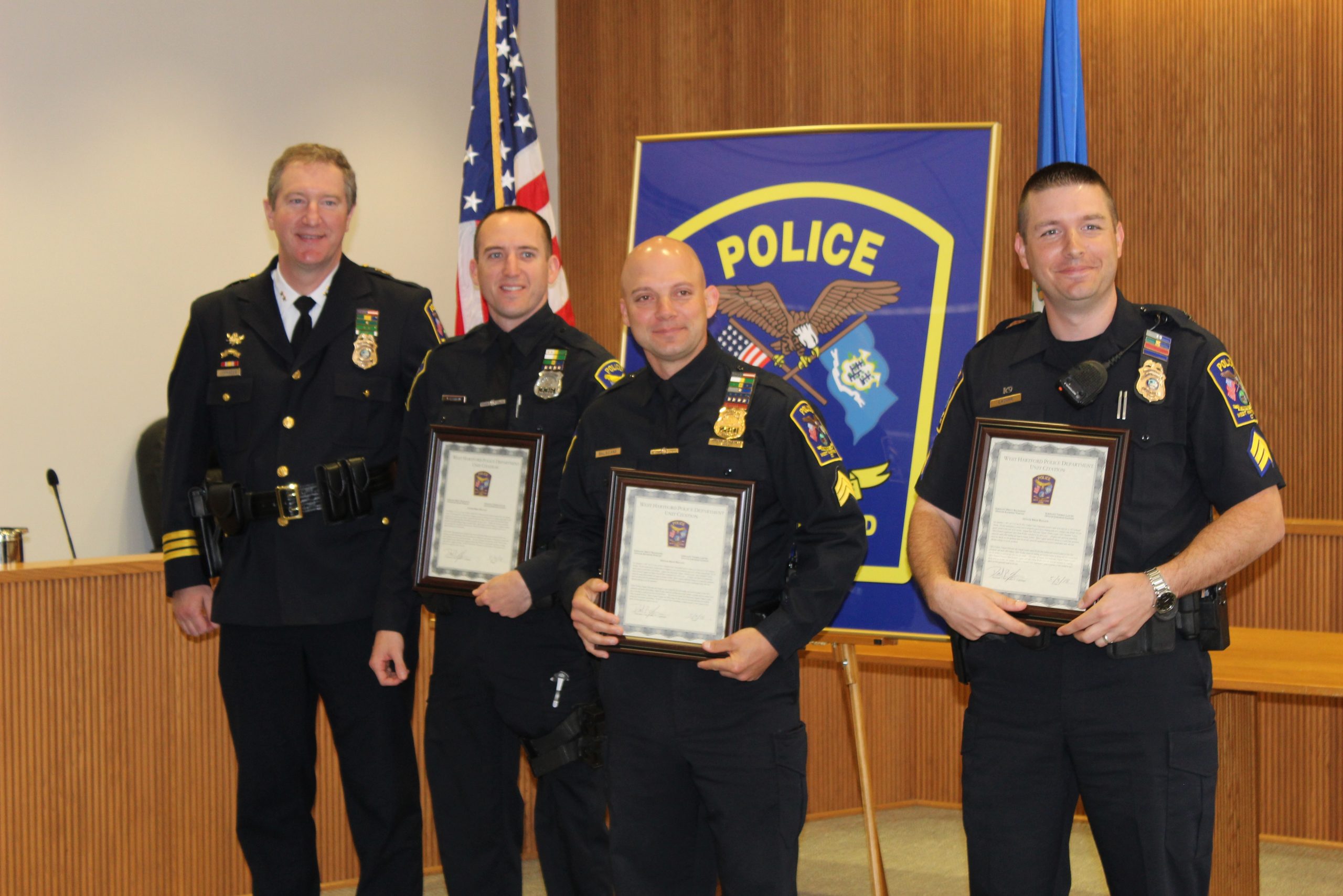 West Hartford Police Give Awards, Recognize Service During Annual