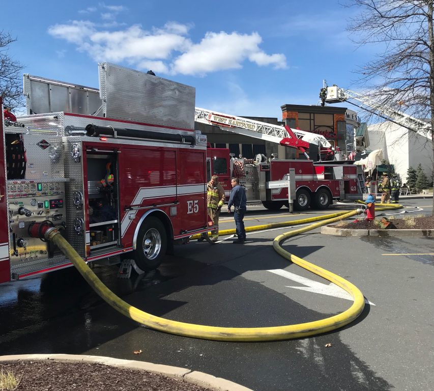 West Hartford Firefighters Extinguish Blaze at Westfarms WeHa West