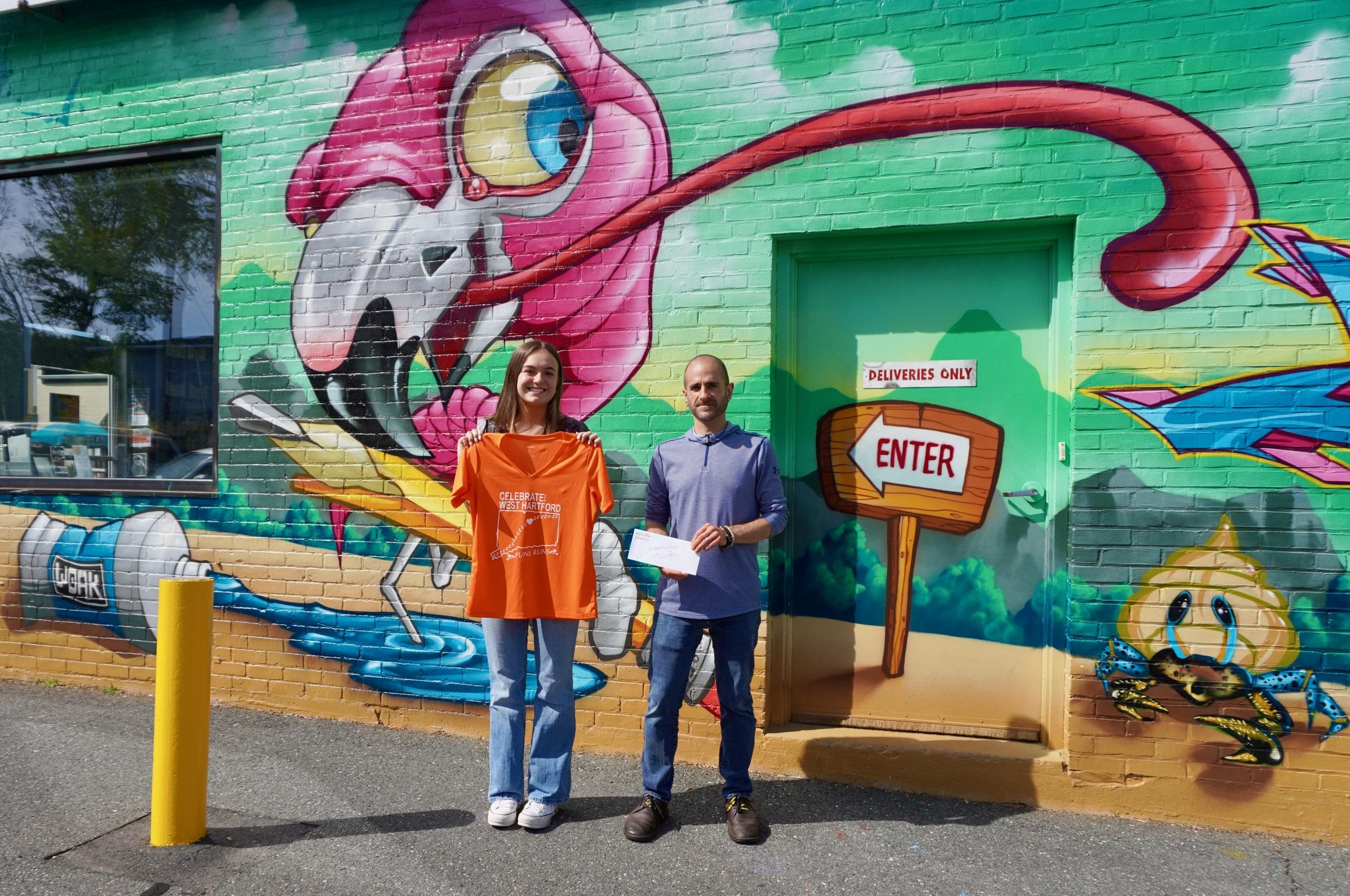 And the winner of the party! The West Hartford Shirt Design Competition