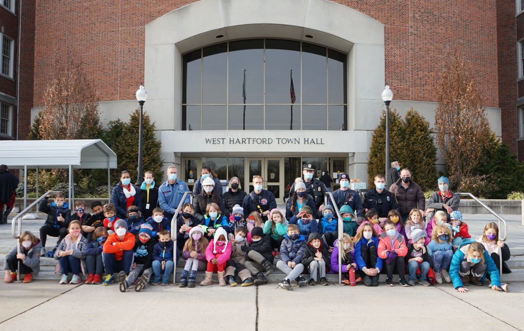 Montessori Students 'Adopt' Two West Hartford Families for the Holidays