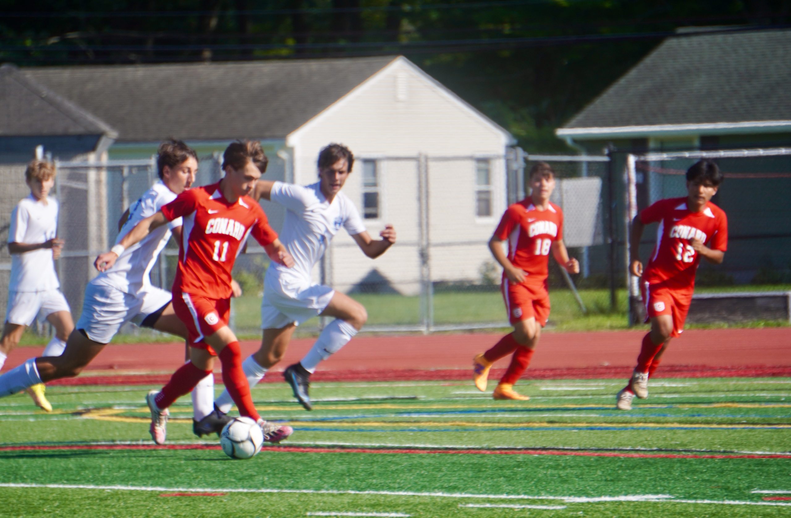 Conard Boys Soccer Falls to Glastonbury in Opener for New Coach WeHa