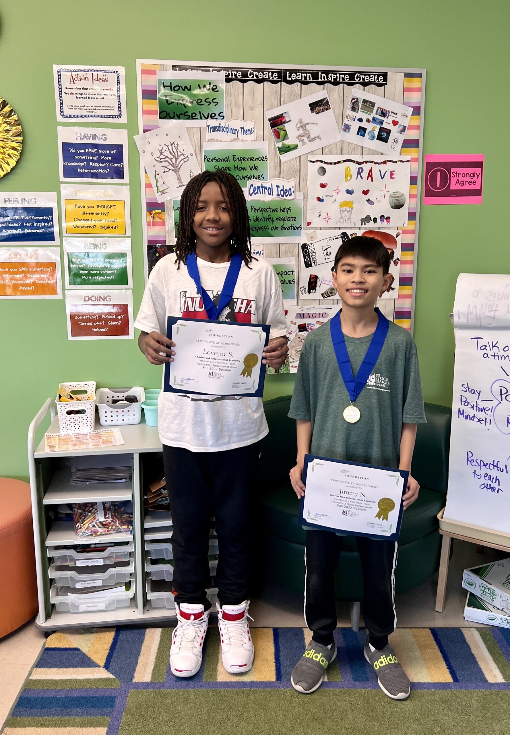 West Hartford 5th Graders Earn Top Prize in Stock Market Game WeHa