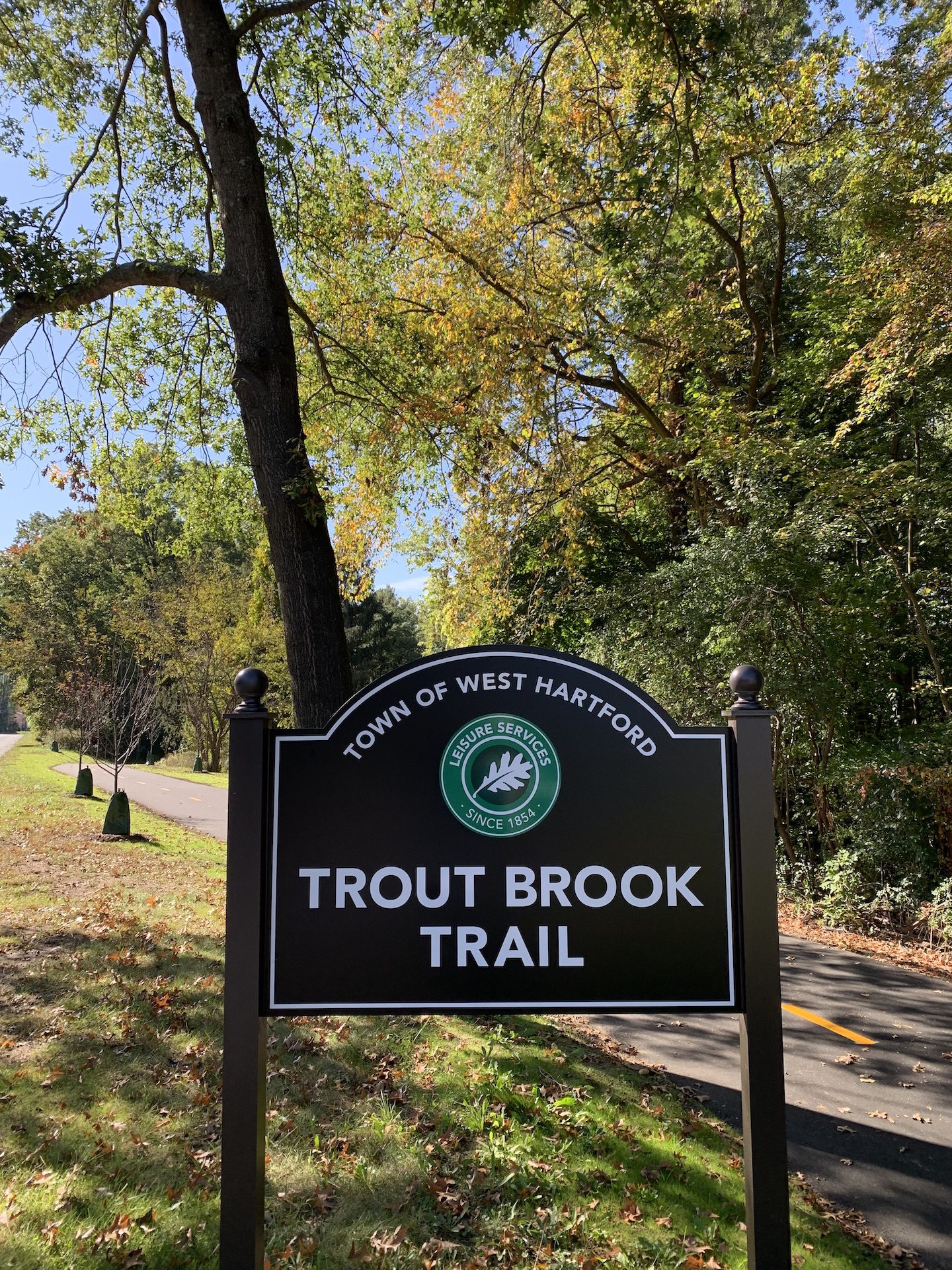 Trout Brook Trail Sign WHPR WeHa West Hartford News