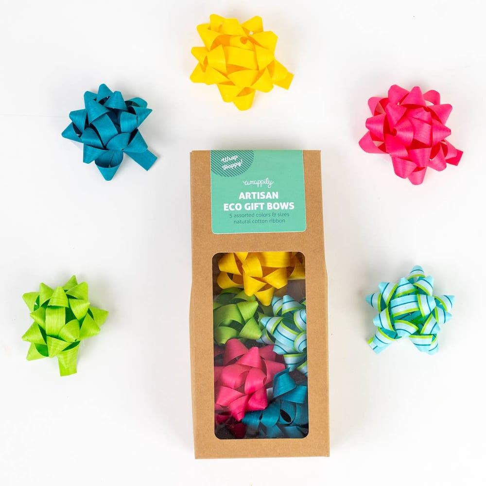 Eco Gift Bows Bright Mix 5 Pack Wealhouse Publishing