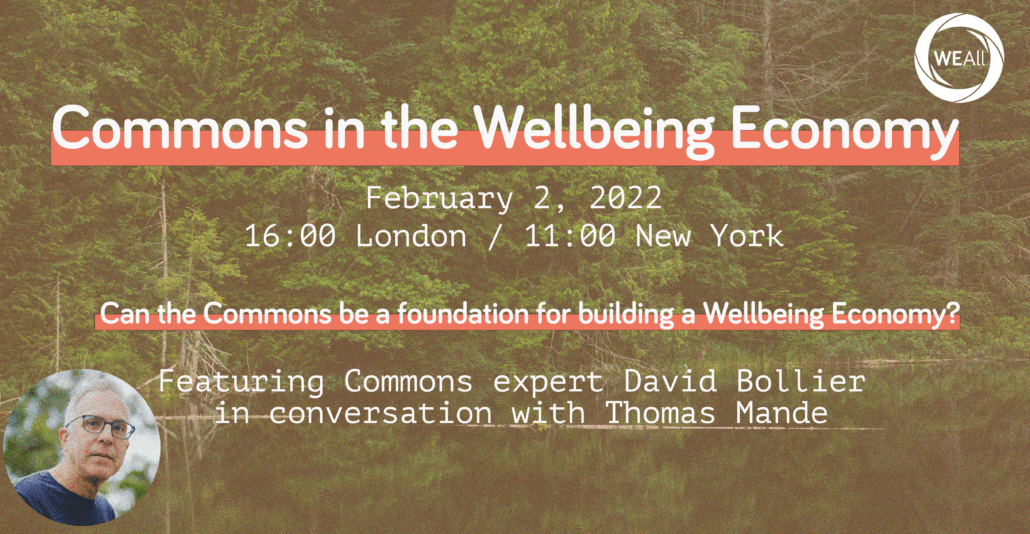 Commons in a Wellbeing Economy Paper Launch Wellbeing Economy Alliance