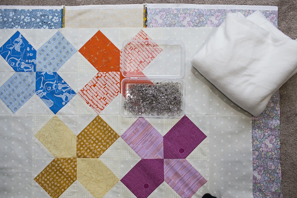 How to Pin Baste a Quilt WeAllSew