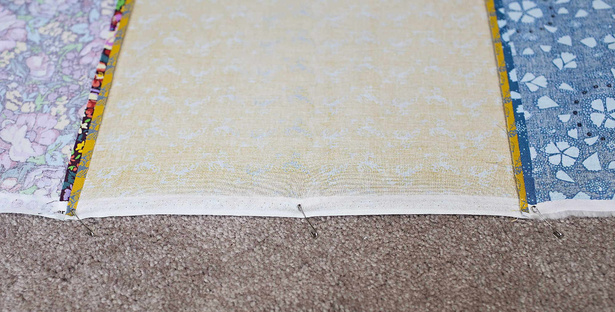 How to Pin Baste a Quilt WeAllSew