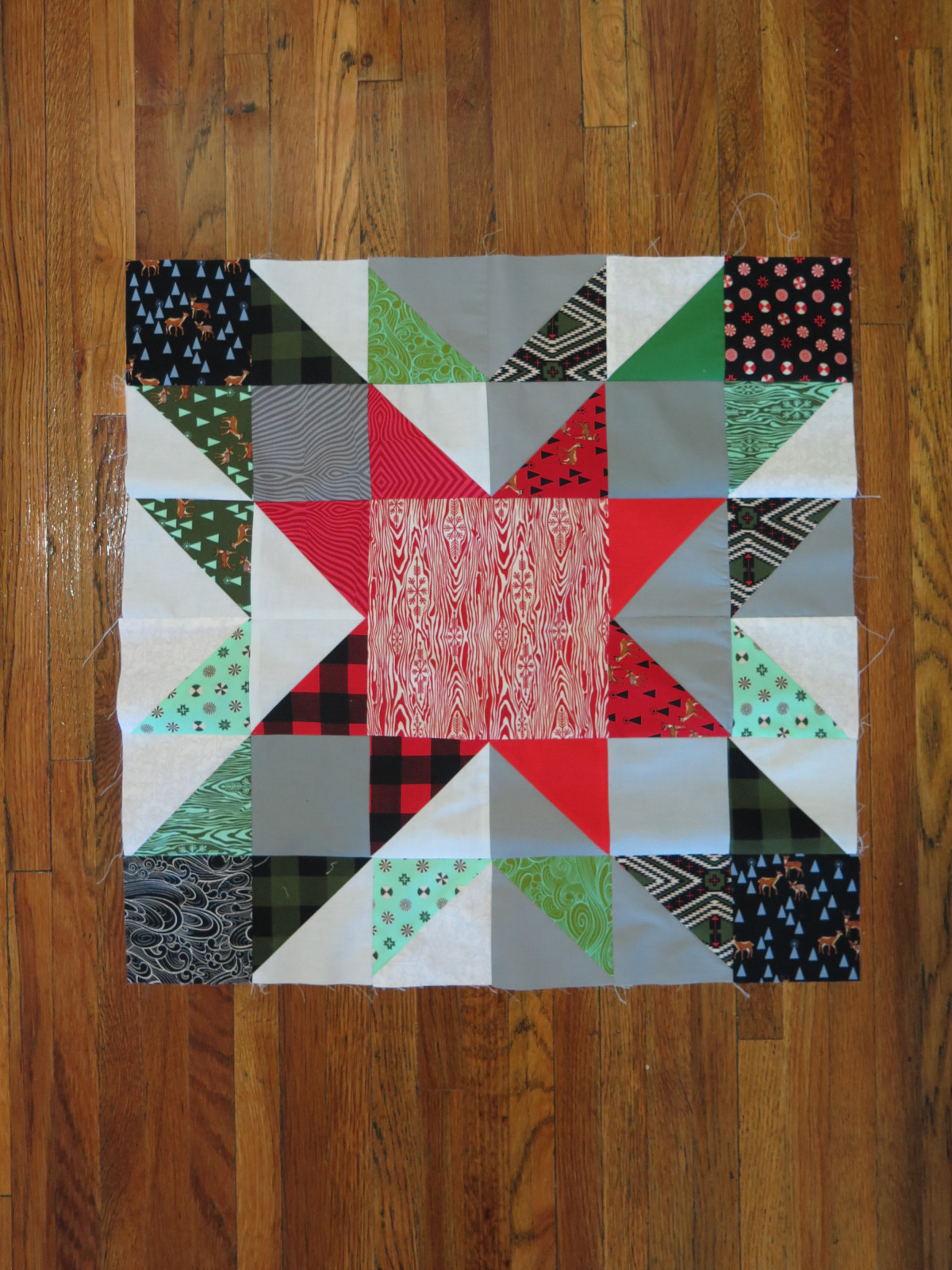 Quick and Easy Christmas Quilt Block 2 WeAllSew
