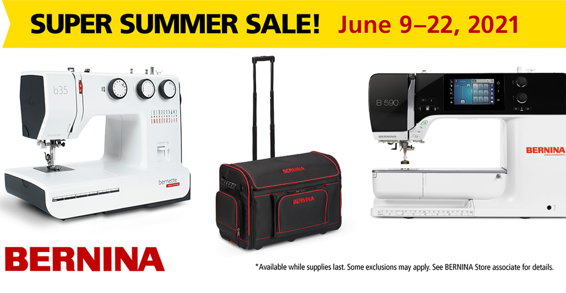 BERNINA Summer Sale 2021 WeAllSew