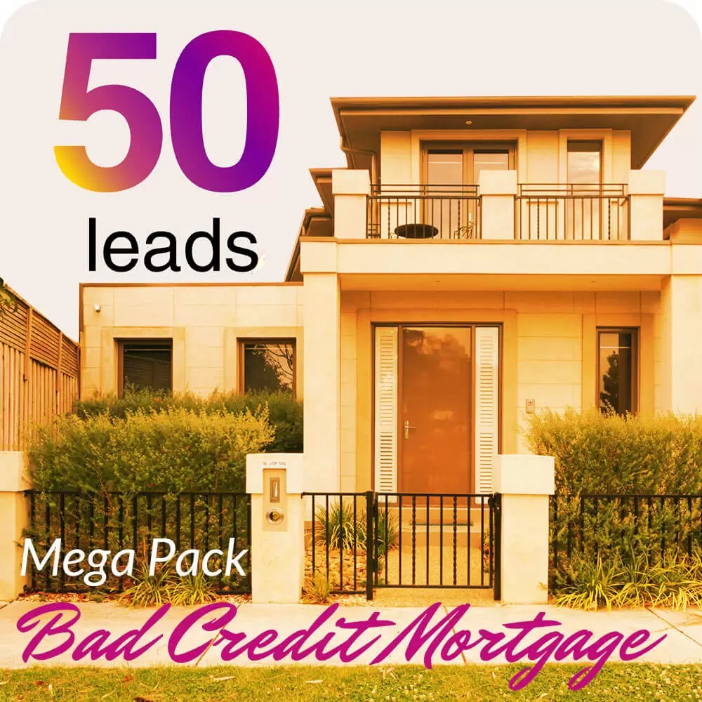 Bad Credit Mortgage Leads Australia MAXI Pack Wealthify