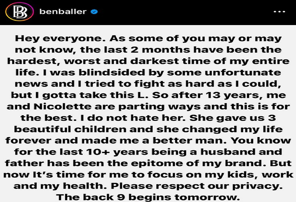 Ben Baller Divorce With Wife Nicolette Lacson Cheating Dama