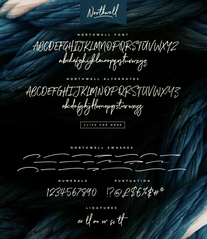 Northwell Font Handwriting Style