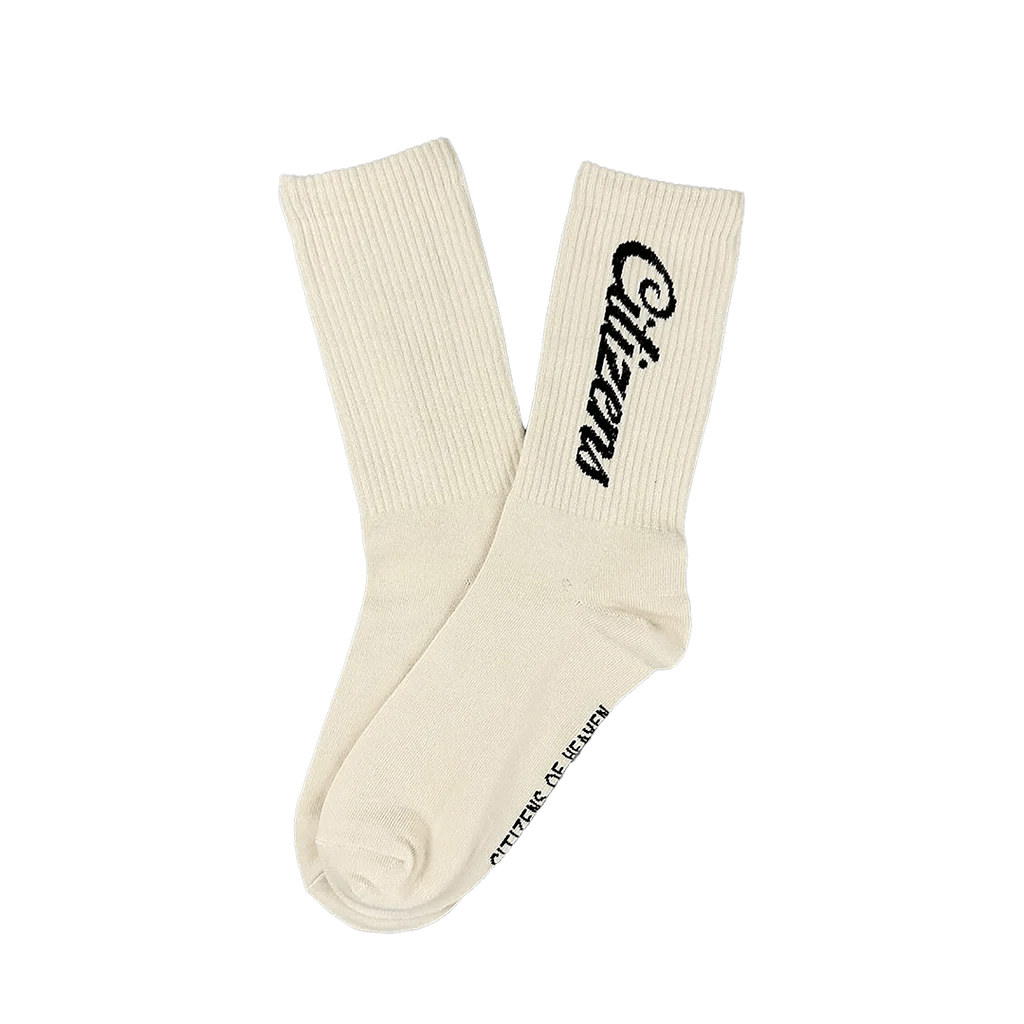 Citizens Script Tube Sock Cream Citizens of Heaven
