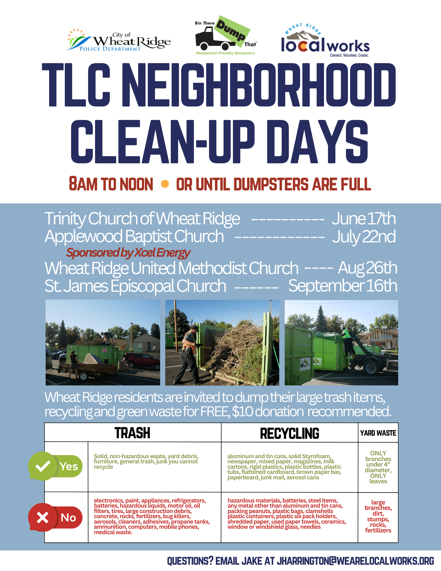 Neighborhood CleanUp Days