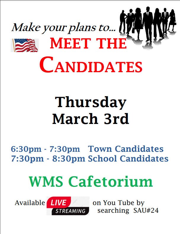 Meet the Town/School Board Candidates March 3rd Weare NH Democrats