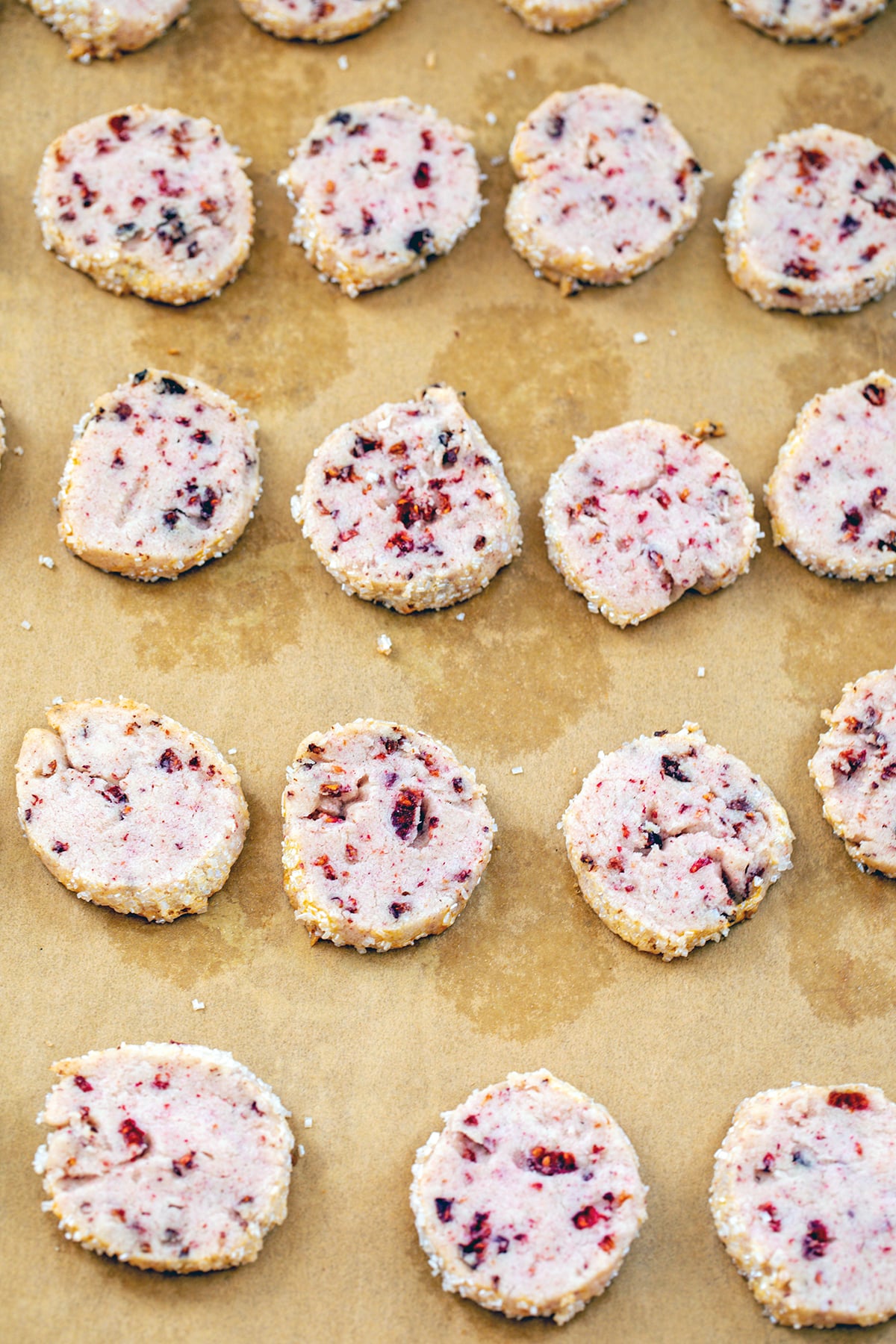 Raspberry Shortbread Cookies Recipe We are not Martha
