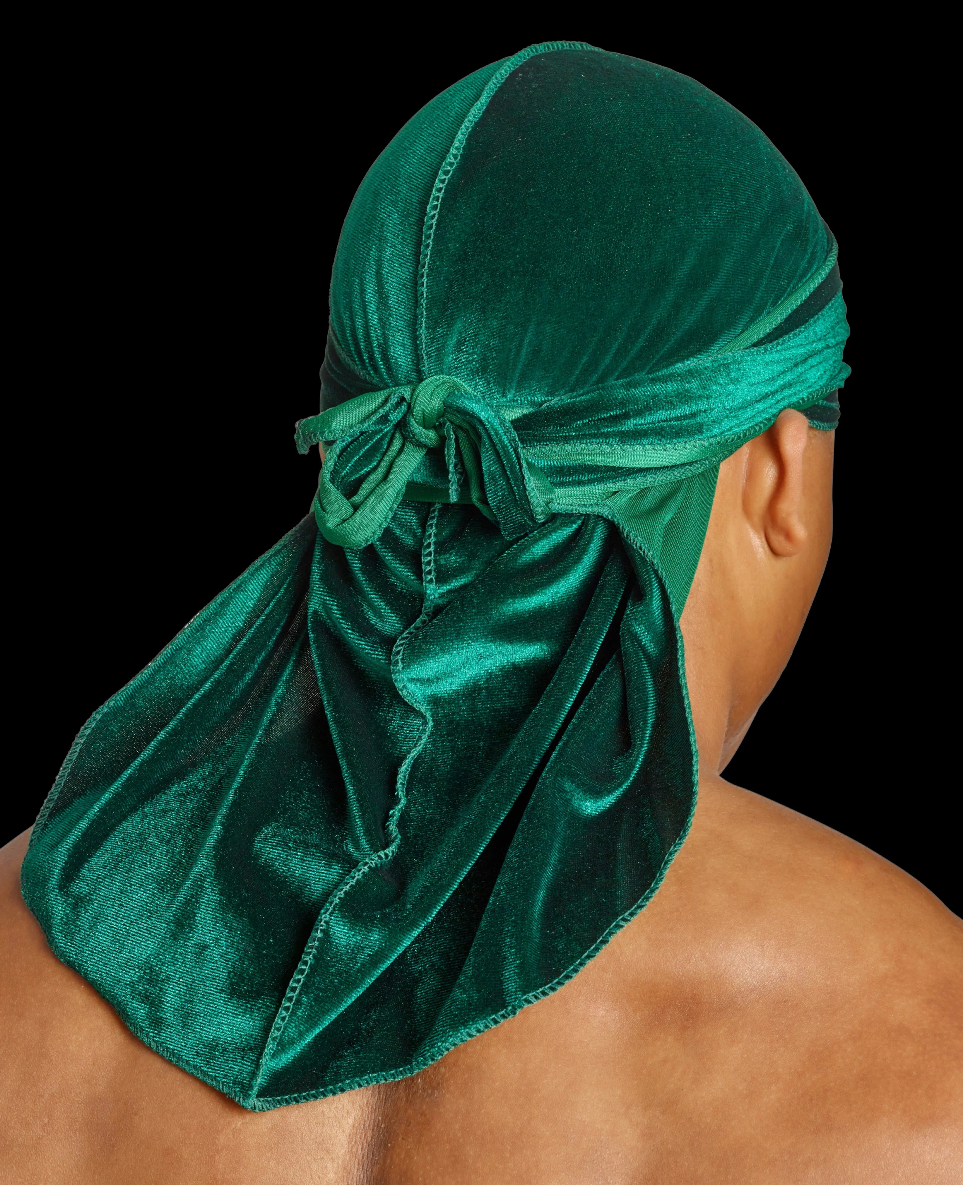 Emerald Green Velvet Durag for Waves, Braids & Locs SHYNE