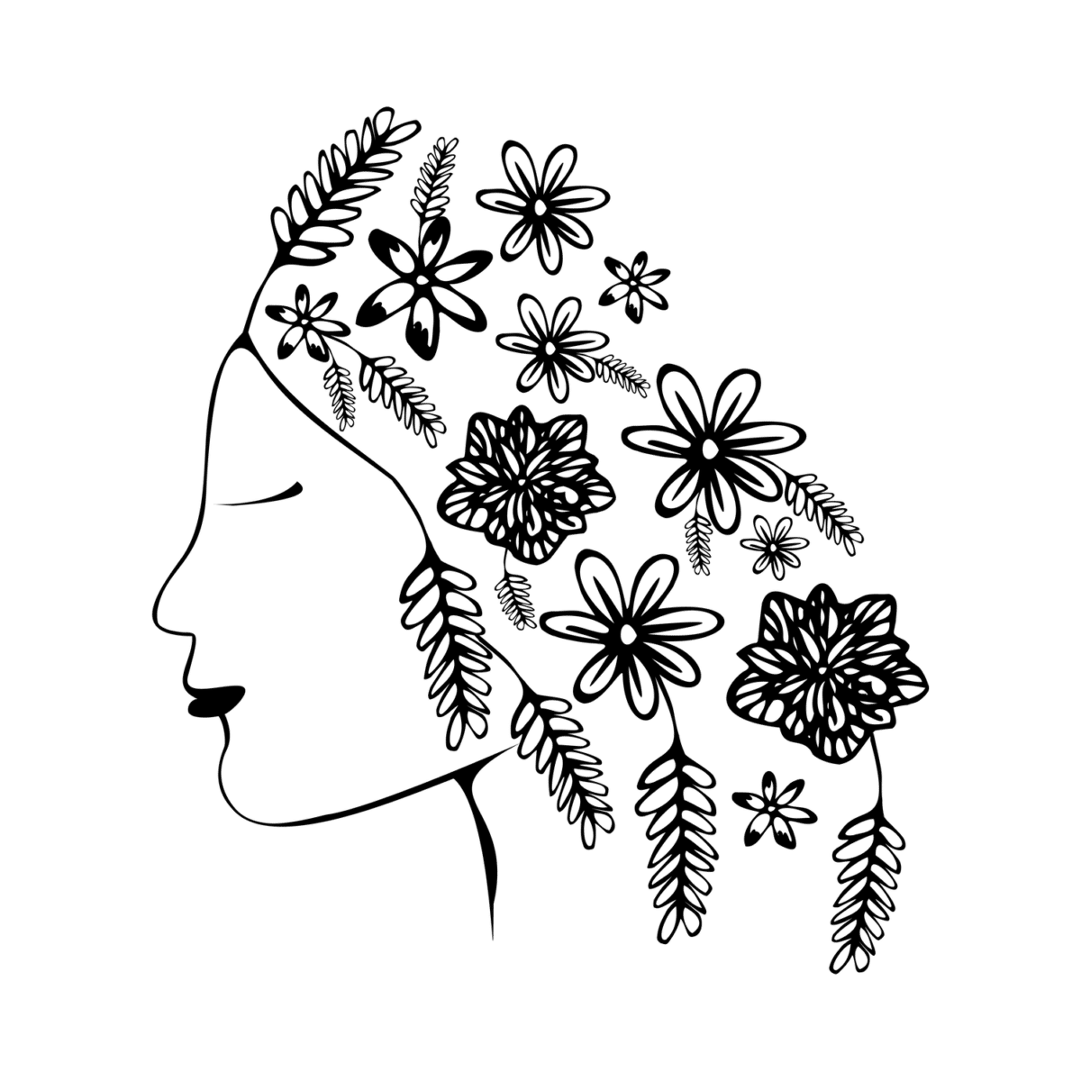 Premium 'Flower Crown' Illustration Mindfulness