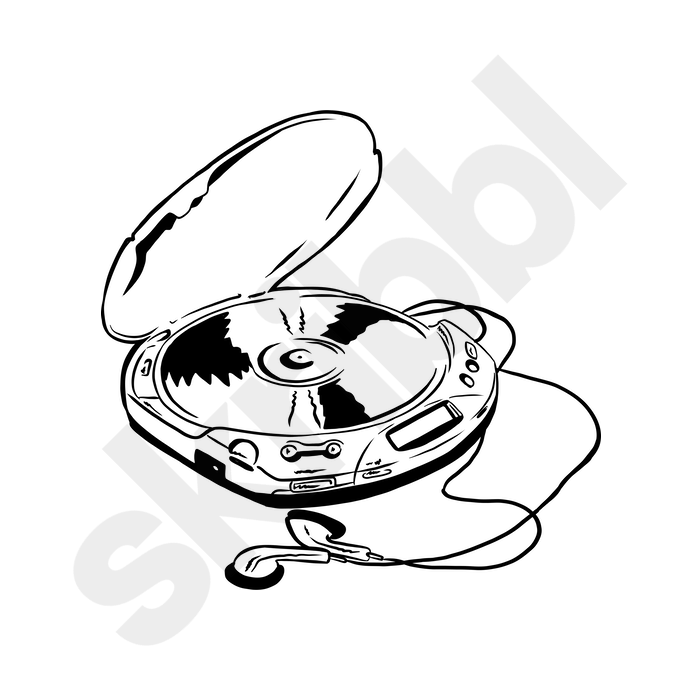 Premium 'CD Player' Illustration Obsolete Technology