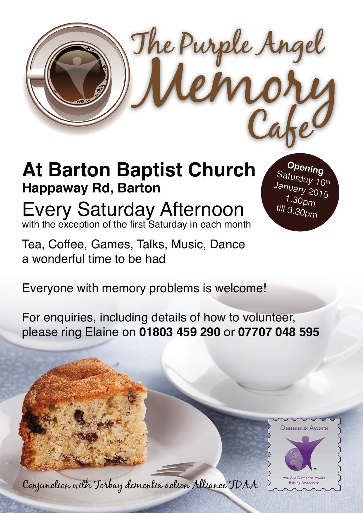 Norm's an Angel Memory cafe launch in Torquay We Are South Devon