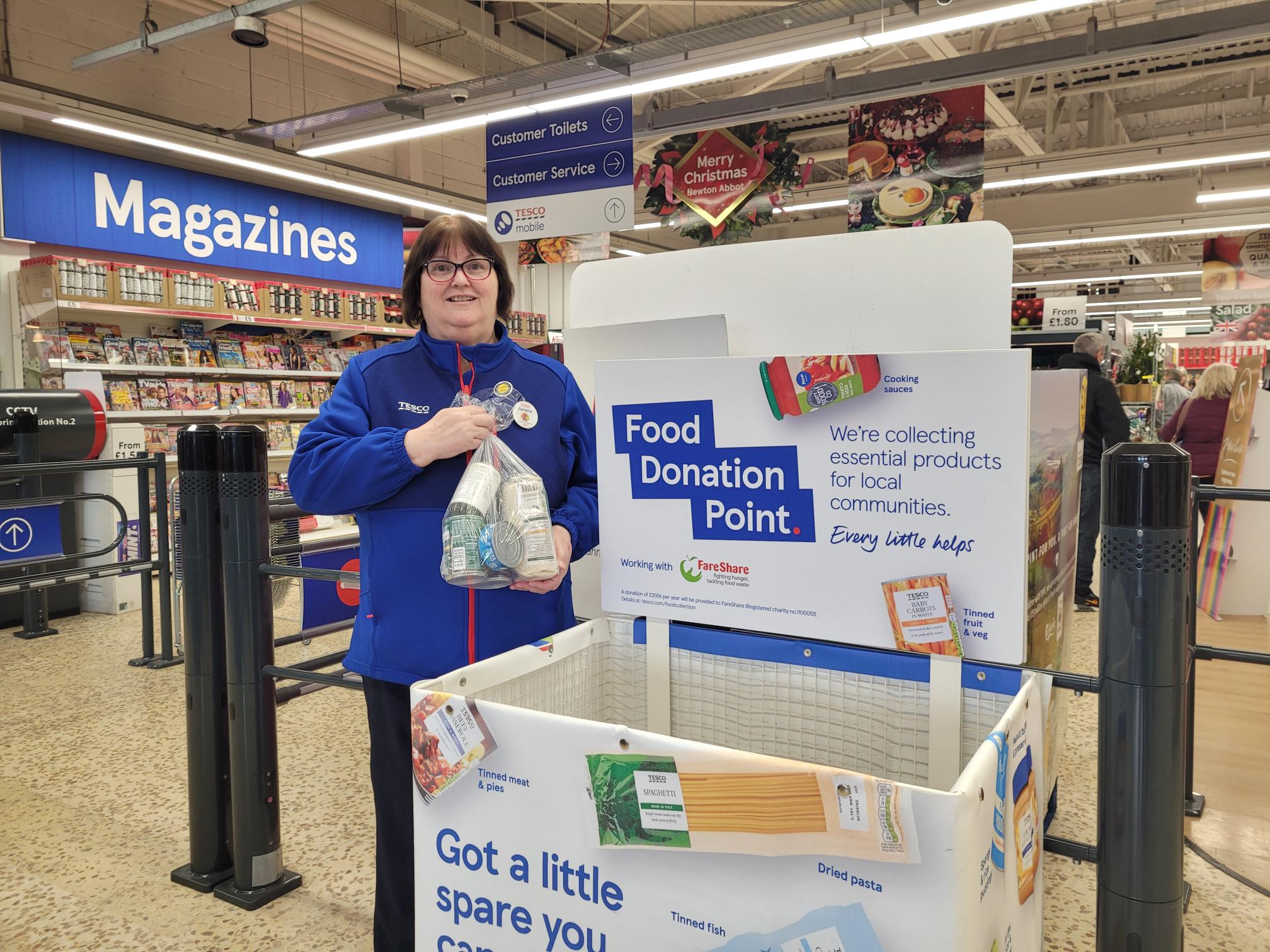 Shoppers in Teignbridge urged to support food drive for those in need