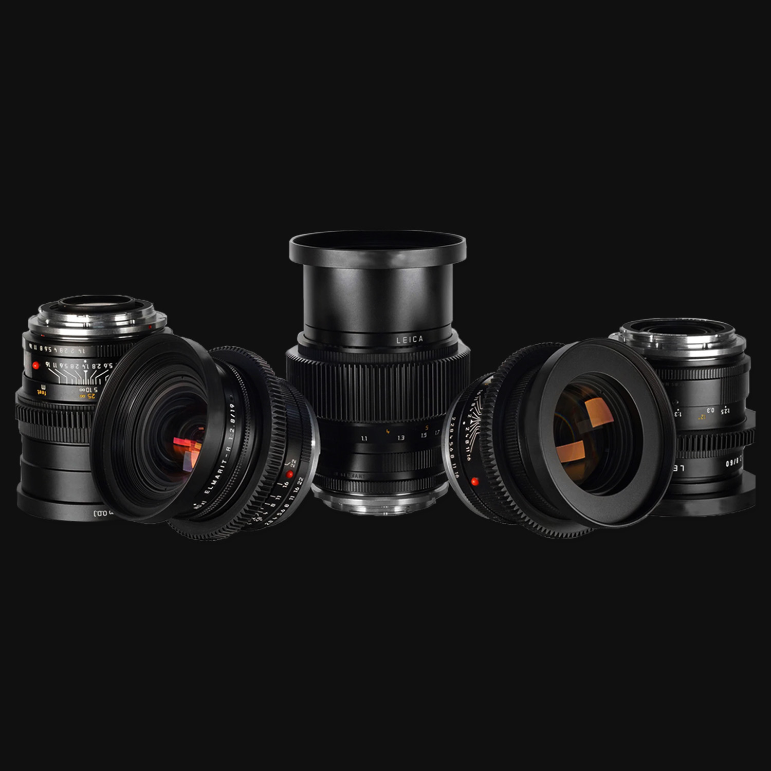 Leica R EF CineMod Lens Set 16, 28, 35, 50, 90, 135, (Optional 180