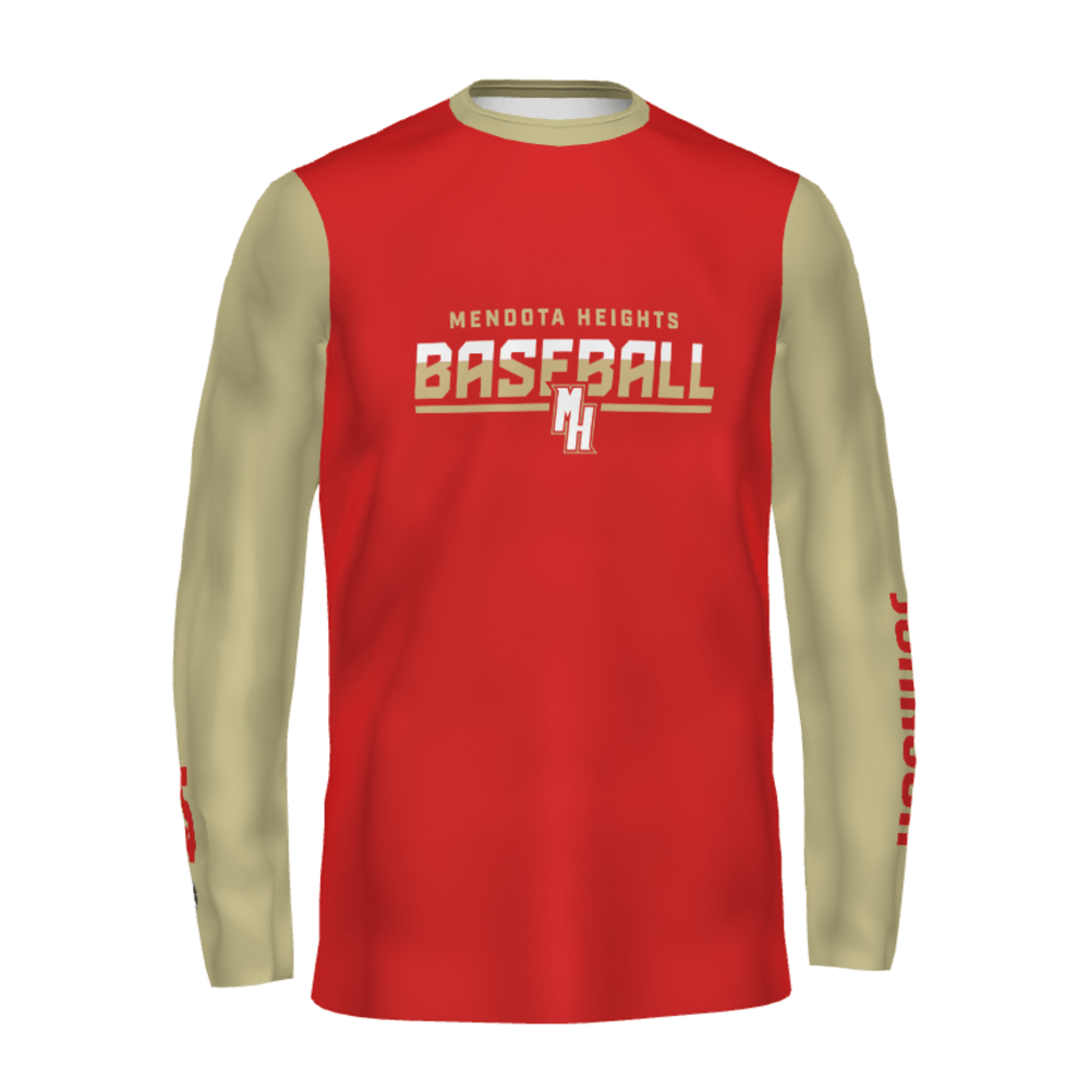 MH Baseball Sublimated Long Sleeve Training Tee Adult & Youth Loudly