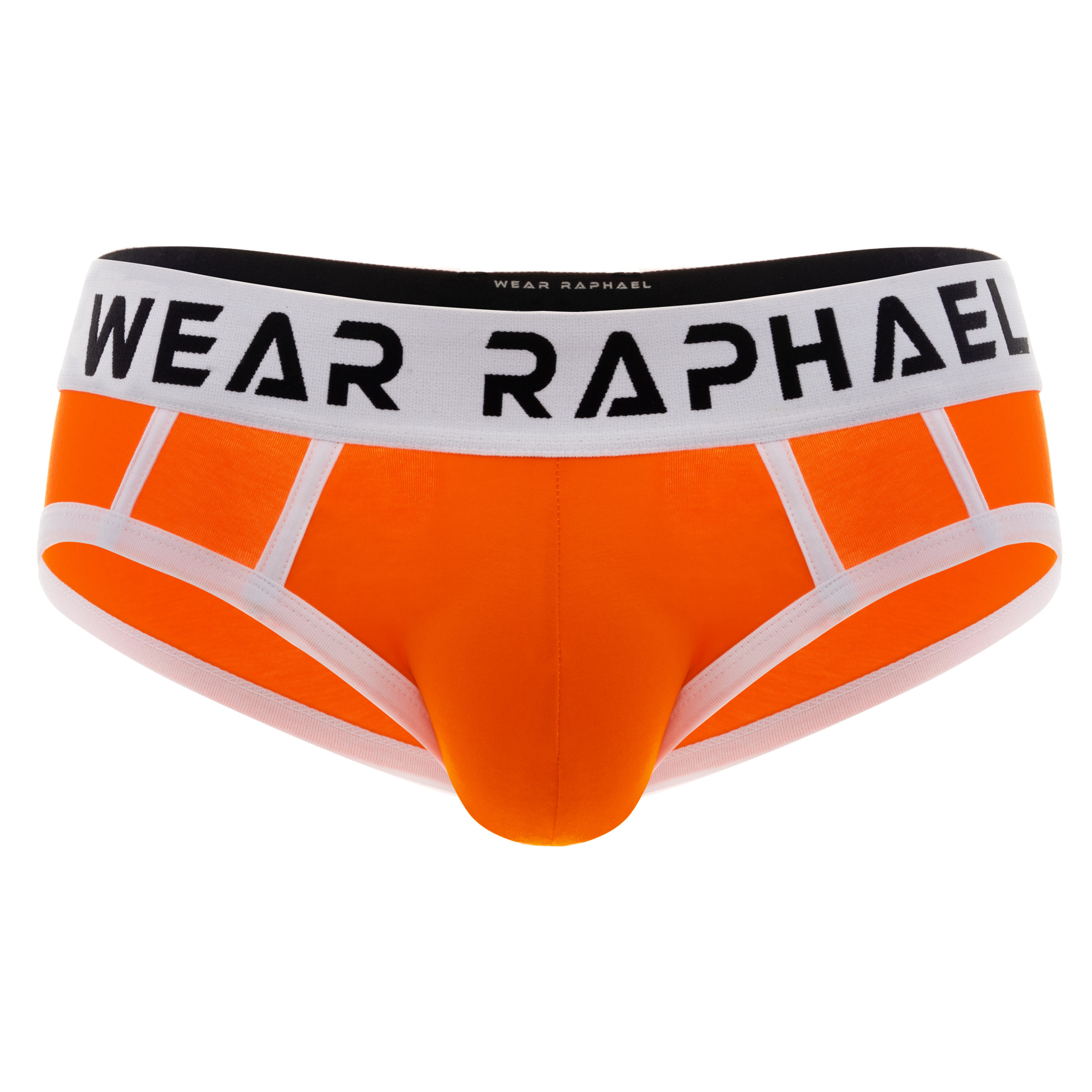 WR1 enhancing orange mens briefs WearRaphael