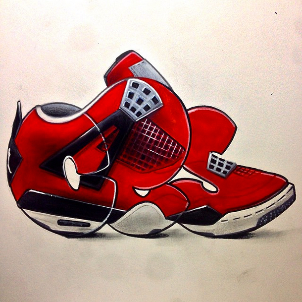 Graffiti Sneaker Art by CES