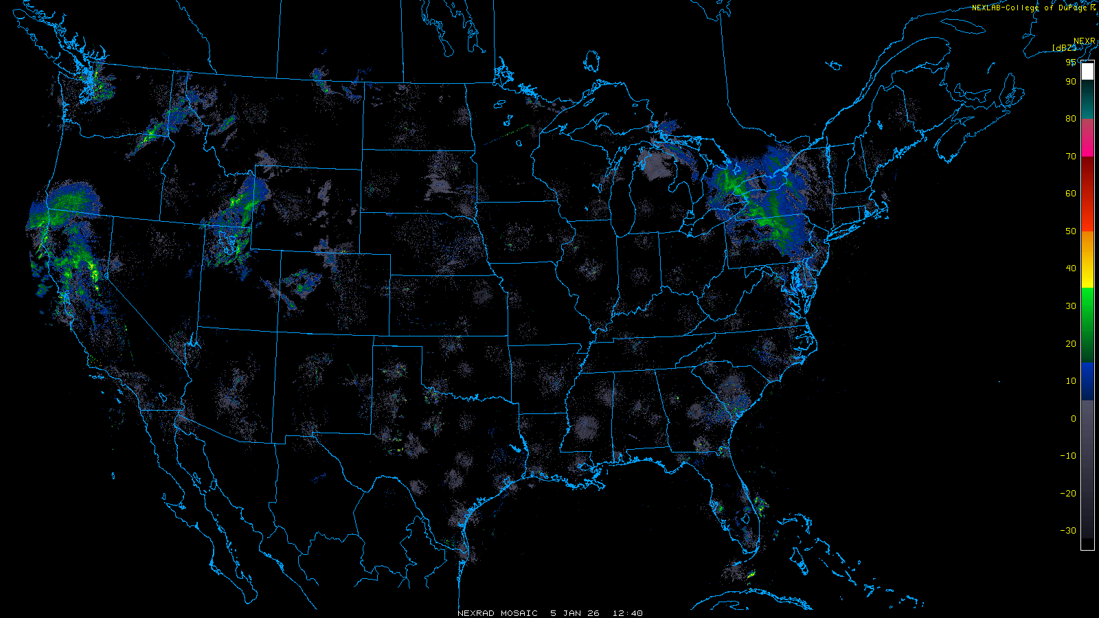 COD Satellite and Radar