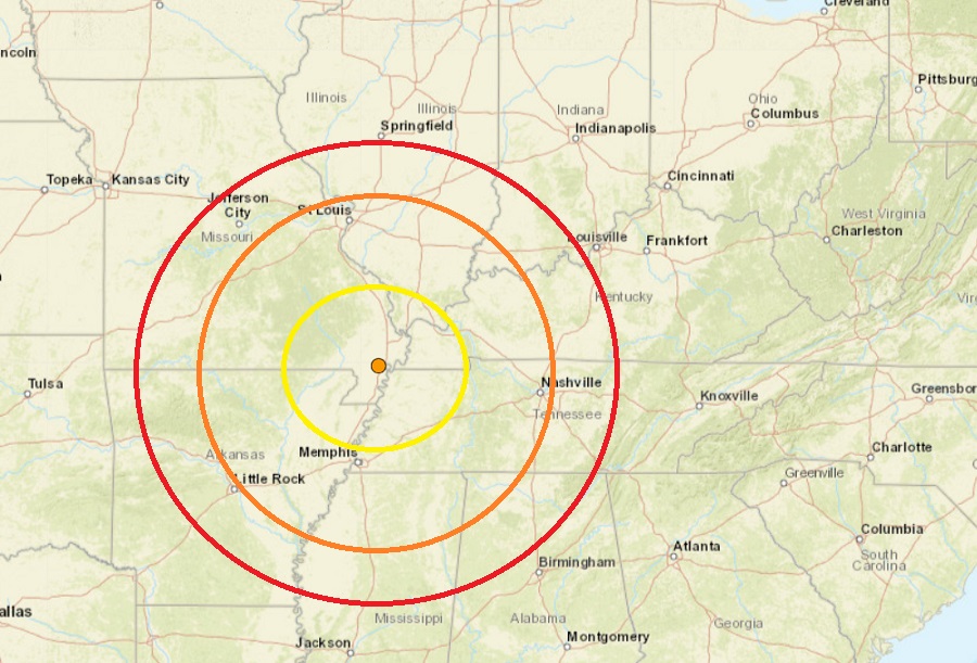 Strong Shaking Reported After New Madrid Seismic Zone Quake Today in