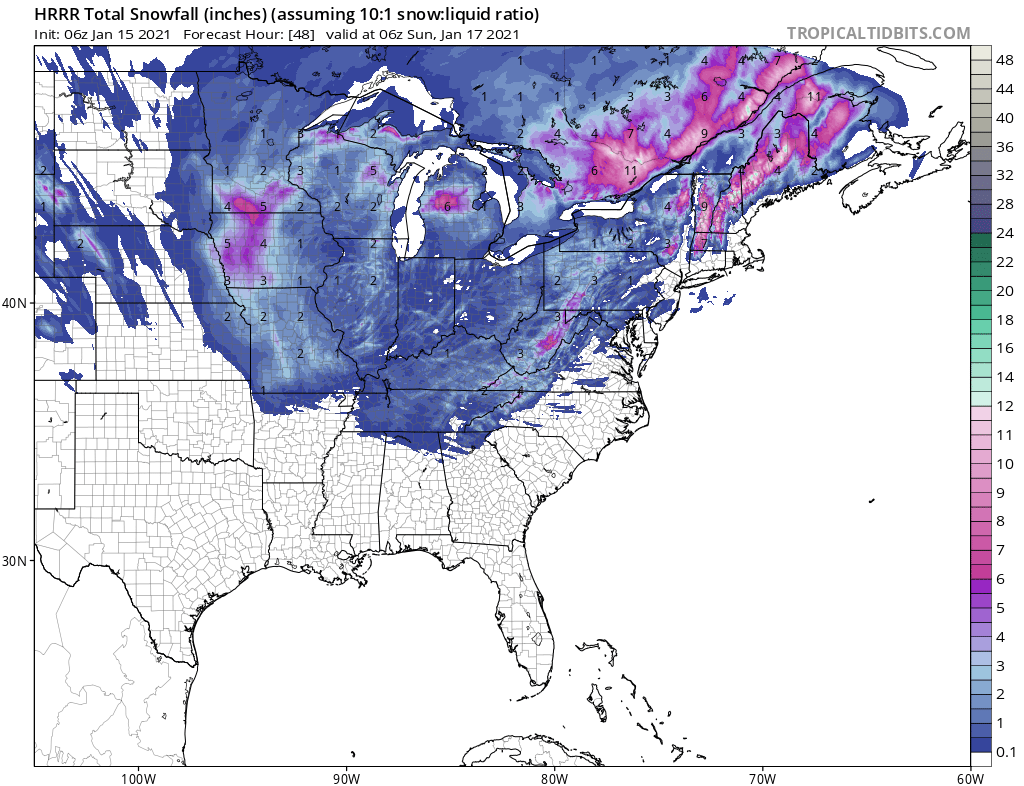 Weather Madness Video Short Range for the Blizzard and NE Snow