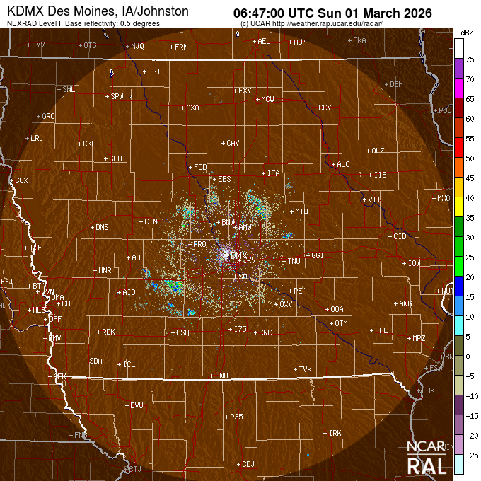 Des Moines IA (KDMX) Weather Radar