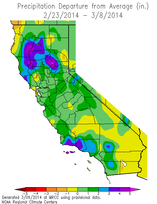 California enters extended dry period once again as high pressure